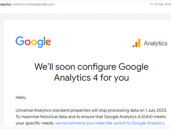 Caveats to Google offer to migrate to Google Analytics 4 - Featured image